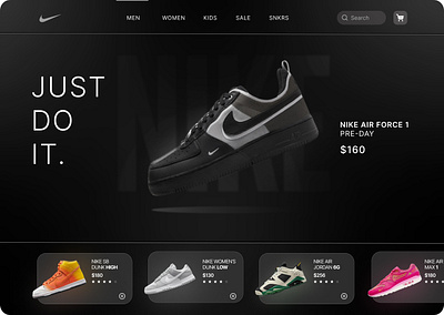 Nike Landing Page Redesign app design branding design figma graphic design ui ui design uiux user interface