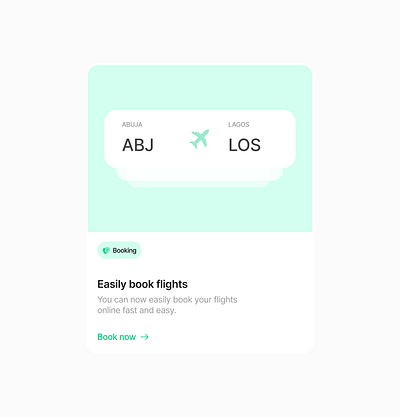 Flight card component app branding design graphic design illustration logo typography ui ux vector
