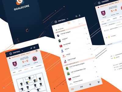 Sport Live Results App app design figma mobile sport ui ux