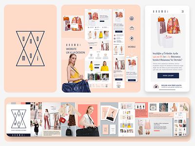 UnoMoi Clothing Rental Platform design graphic design marketing strategy photo ui unomoi web design