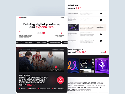 Creative Design Agency Landing Page agency clean and modern creative creative agency design agency figma figma landing page figma website graphic ui landing page light mode portfolio website template ui design uiux design ux design visual design web design website design website mockup