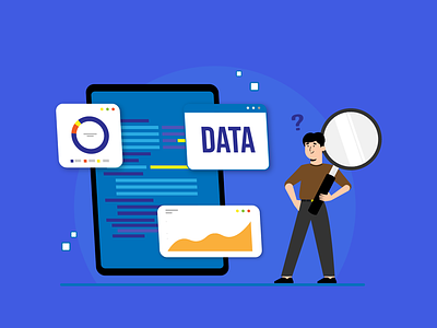 Analisys Data analisys illustration mobile ui website