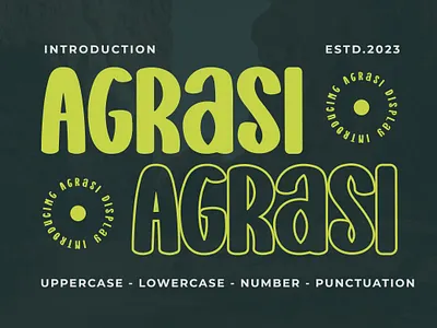 Agrasi - Display Font font
