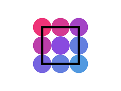 Icon Maker App - Logo Design (unused) branding dots geometric logo purple