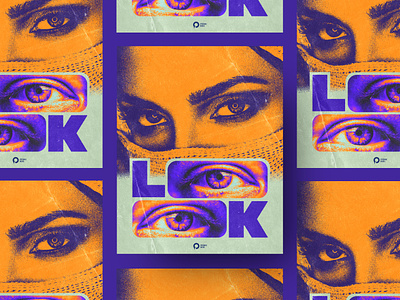 Look - Poster Design design design poster eye graphic design illustration old poster poster poster design poster vintage typography typograpy design vintage vintage poster