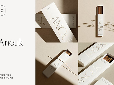 Incense Packaging Mockups – Anouk aromatherapy mockup branding mockup design mockup fragrance mockup label mockup minimal box mockup minimal mockup mock up mockup packaging mockup photo mockup shadow mockup