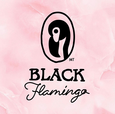 Logo design - Black Flamingo branding design graphic design graphics illustration logo