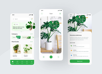 Plant Shop App app branding design graphic design logo ui