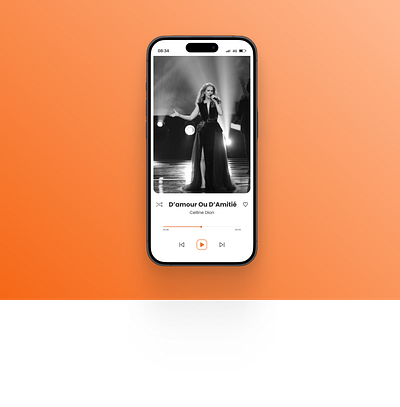 Music Player Mobile Screen digital design mobile ui ui ux visual design