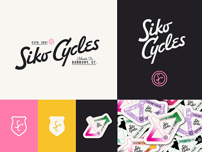 Siko Cycles Brand Exploration badge bike bike shop branding cycle cycling design frame graphic design logo logomark type wordmark