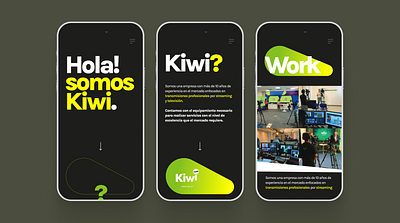 Kiwi Films art direction brand identity design branding creative direction graphic design mobile design product design visual design web design