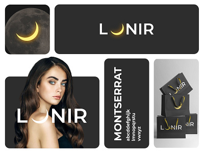 Lunir Brand Identity brand brand identity branding design graphic design illustration instagram logo typography ui vector