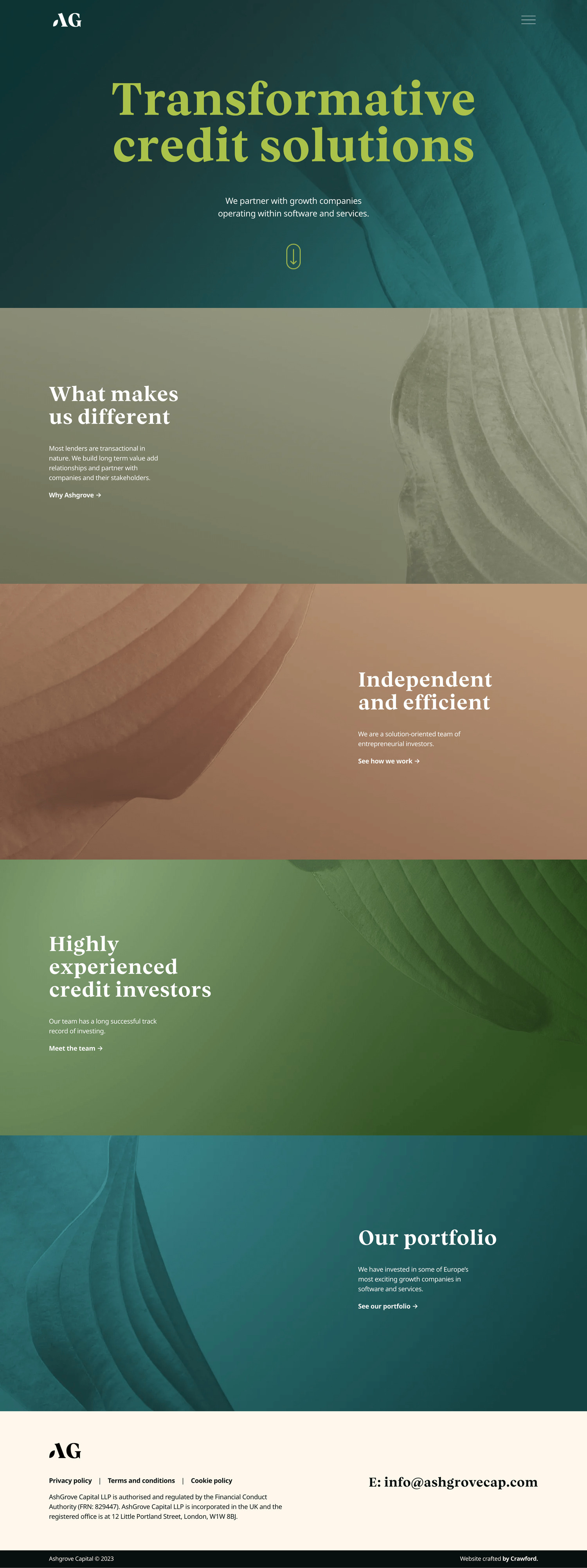 Ashgrove Capital css design html javascript squarespace web design