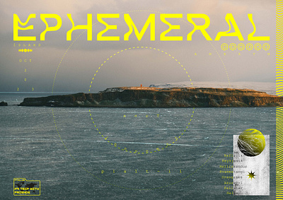 EPHEMERAL design graphic design islande picture poster travel trip