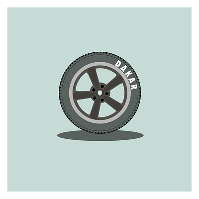 Dakar automotive dakar design flat graphic design illustration porsche wheel