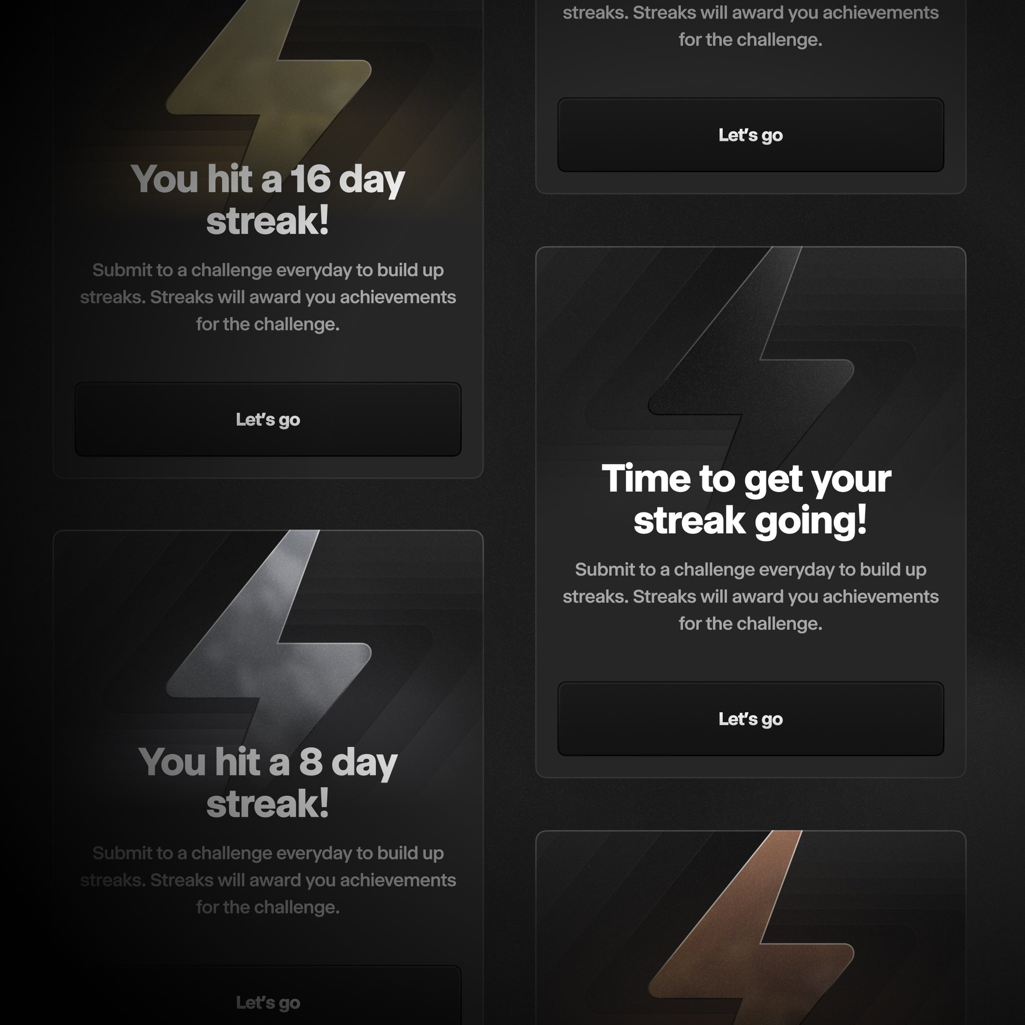 Streak Popup 3d app design graphic design illustration interface ios productdesign ui user interface ux