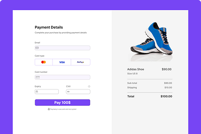 Credit card checkout 100dayschallenge challenge creditcard design figma fresher ui ux website