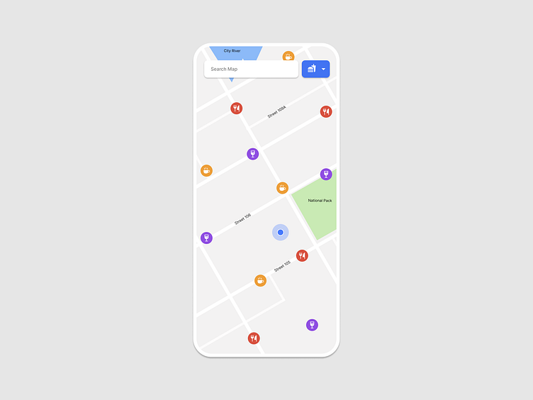 Map UI by Collins Aigbokhaode on Dribbble