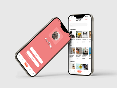 Pet shop app design figma food market mobile pet shop ui ux