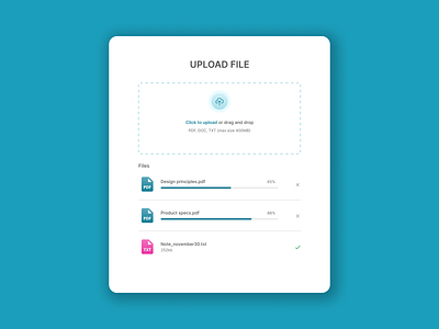 Upload File UI app branding design graphic design illustration logo typography ui ux vector