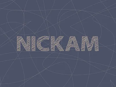 NICKAM SCRIBBLE FONT app branding design display font font fonts graphic design illustration modern sans serif scribble script serif type typography ui ux vector visual web