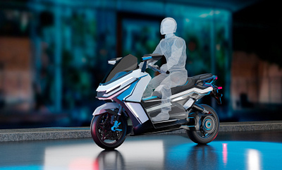 Tokyo Drift - Electric Scooter Design Concept 3d 3d scooter blender design industrial design product design render