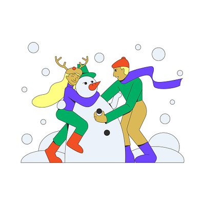 Snowman christmas graphic design holiday illustration snow snowman vector
