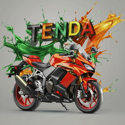 MOTOR BIKE CHARACTER DESIGN WITH AI. ai bike design modern motorcycle project style trend trending unique vector