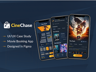 Movie | Cinema Booking App UI/UX Design appinterface bookingui cinemaapp cinemaexperience cinemauiux entertainmentapp figma design filmapp interactivedesign mobileappdesign mobiledesign mobileux movieappdesign movienight ticketbooking uiinspiration uiux userexperience userinterface visualdesign