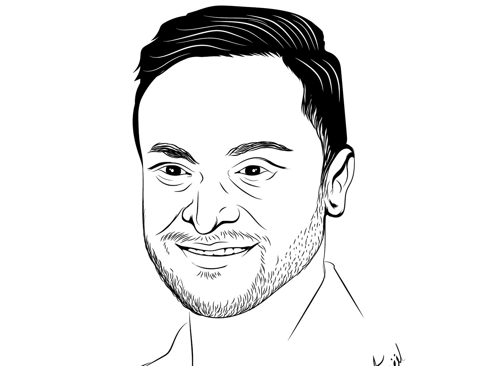 Line art portrait artwork illustration by Tanjilur Rahman on Dribbble