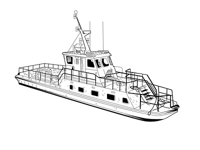 Ship Line Art Vector Illustration art artwork digital art graphic design illustration line art marin navy ship vector