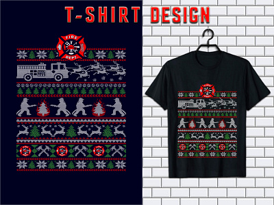 Firefighter Ugly Christmas​​​​​​​ T-Shirt Design amazon t shirt bulk t shirt christmas t shirt custom design custom t shirt design graphic design graphic t shirt merch design pod t shirt shirt design t shirt design t shirt design ideas t shirt design mockup teespring t shirt trendy t shirt tshirt tshirt design typography typography t shirt vintage t shirt