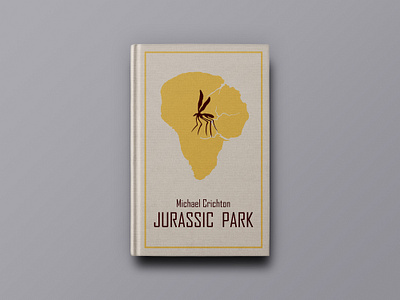 Jurassic Park - Book cover book cover dinosaurs jurassic park park
