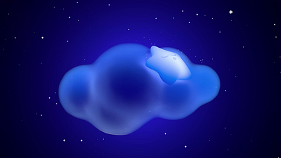 Baby Star Sleeping 3d animation baby blender c4d character cloud cute design game illustration kids sky sleep star