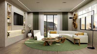 Living room design 3d 3dsmax design re render