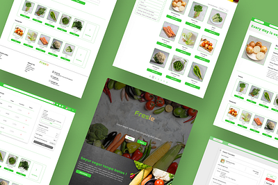 Fresle design marketplace ui vegetables web website