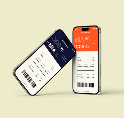 Boarding Pass - Daily UI 024 animation ui