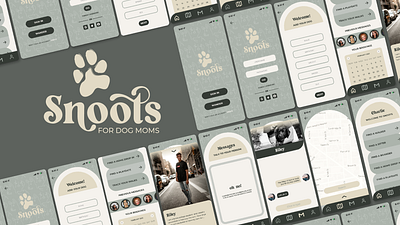 Snoots app design branding graphic design motion graphics ui