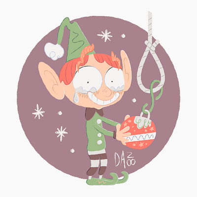 Christmas mood affinity designer christmas christmas is coming elf illustration vector vector illustrations