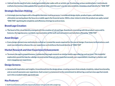 ONE-TAP- CARD SERVICES APP banking branding card services design finance graphic design illustration logo mobile app product design ui uiux user experience