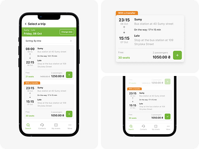 Mobile app for booking tickets booking cards mobile app tickets ui uiux ux visual