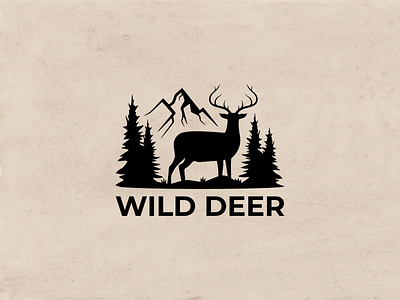 Vintage Deer Hunting Logo Idea brand club deer design graphic design hunting logo nature vector vintage wild