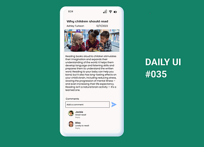 Daily UI #035 app design ui ux