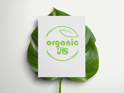Organic HS logo art brand logo branding business logo design designer graphic design ill illustration illustrator logo minimalist logo organic logo parmacy logo product loog symbol logo typography logo vector