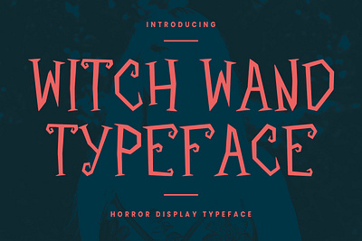 Witch Wand Display Typeface branding font fonts graphic design logo nostalgic
