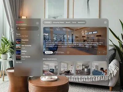 Vision OS- AirBnB airbnb vision os