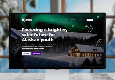 PHH Homepage branding non profits prototype ui web design websites