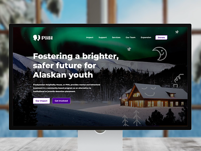 PHH Homepage branding non profits prototype ui web design websites