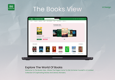 The Books View- responsive webpage - ui design book online shopping book webpage book website e commerce website responsive webpage ui design user interface webpage ux design