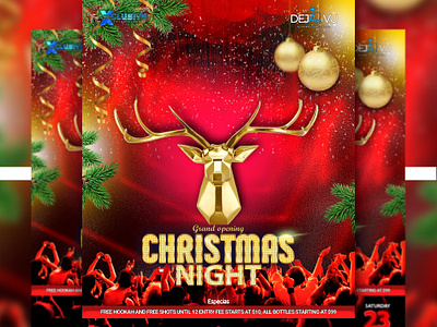 Christmas Night Party Flyer christmas christmas design christmas flyer christmas night party flyer christmas party flyer dj dj poster event event flyer event poster flyer flyer design free merry christmas flyer night flyer party flyer party poster psd